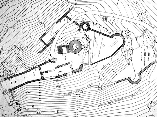 Grundri&szlig; Ruine Waxenberg / Ober&ouml;sterreich